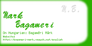 mark bagameri business card